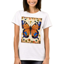 Tshirts Papillon imprimés pour filles