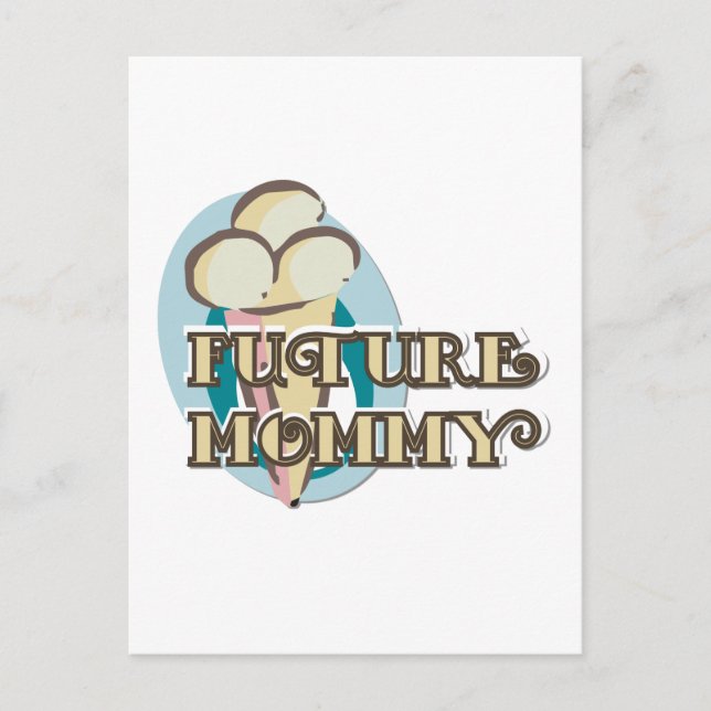 Tshirts und Geschenke aus der Eiscreme Postkarte (Vorderseite)