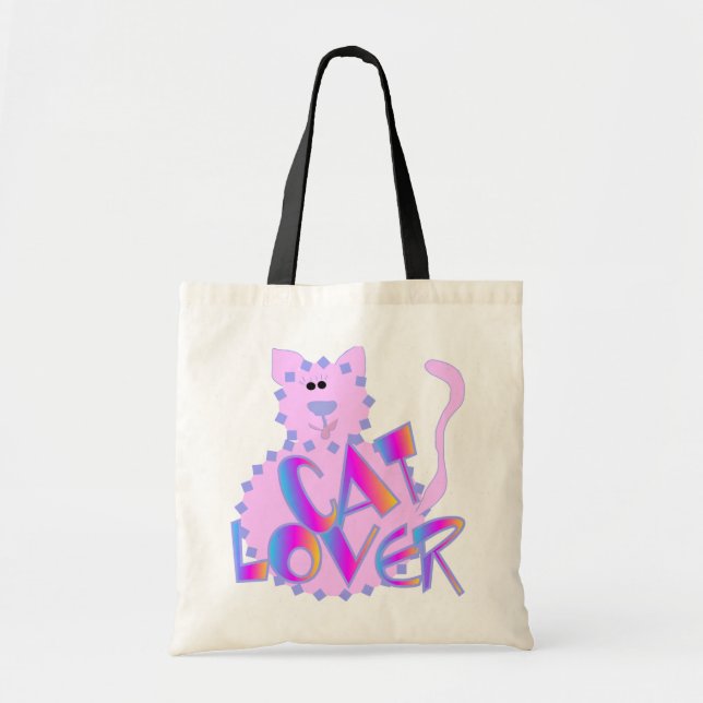 Tshirts und Geschenke für die rosa Katze Tragetasche (Vorne)