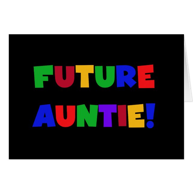 Tshirts und Geschenke für zukünftige Tante-Primärf (Vorderseite (Horizontal))