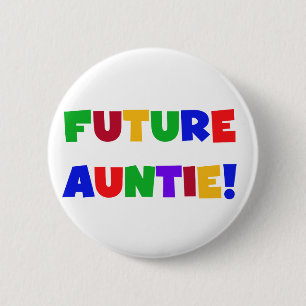 Tshirts und Geschenke für zukünftige Tante-Primärf Button