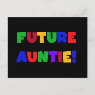 Tshirts und Geschenke für zukünftige Tante-Primärf Postkarte