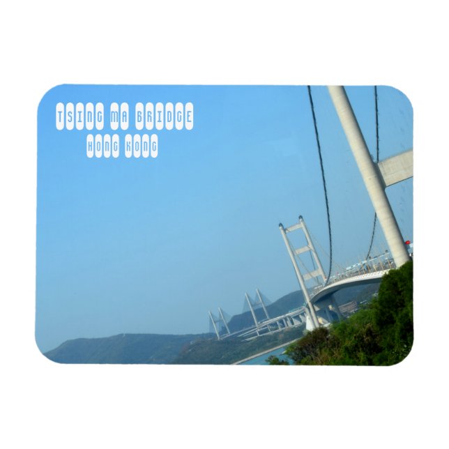 Tsing Ma Bridge in Hongkong Magnet (Horizontal)