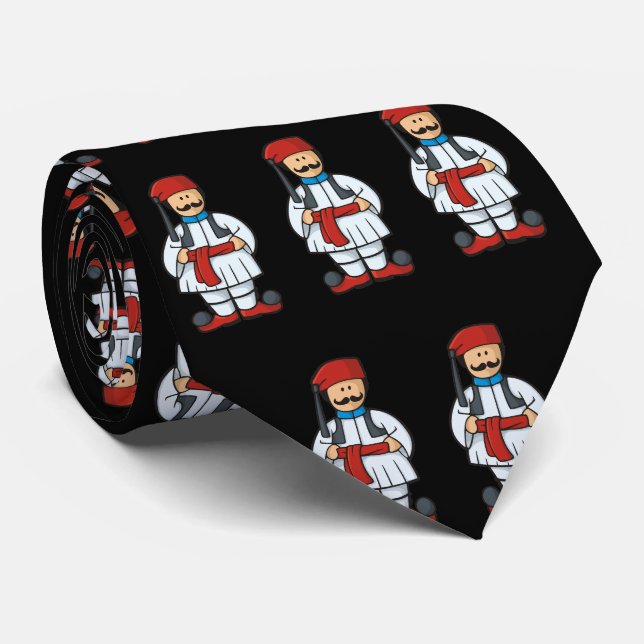 Tsolias Cartoon Pattern Krawatte (Gerollt)