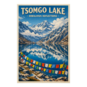 Tsomgo-See (Changu-See), Sikkim, Indien Reise Poster