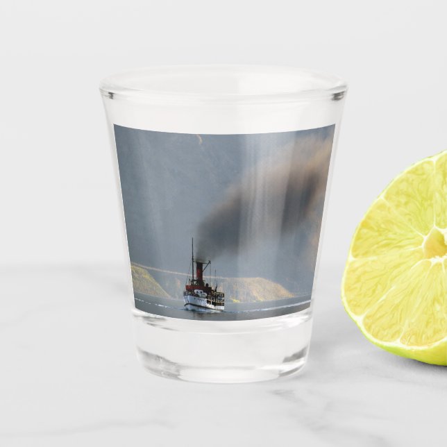 TSS Dampfschiff Earnslaw 1912 Schnapsglas (Vorderseite)