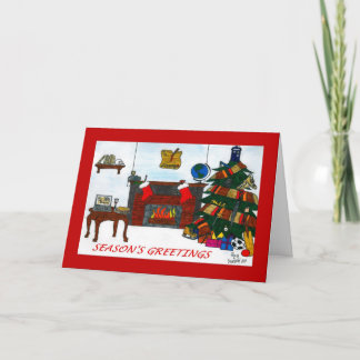 TSSB Weihnachtskarten-Rot Feiertagskarte