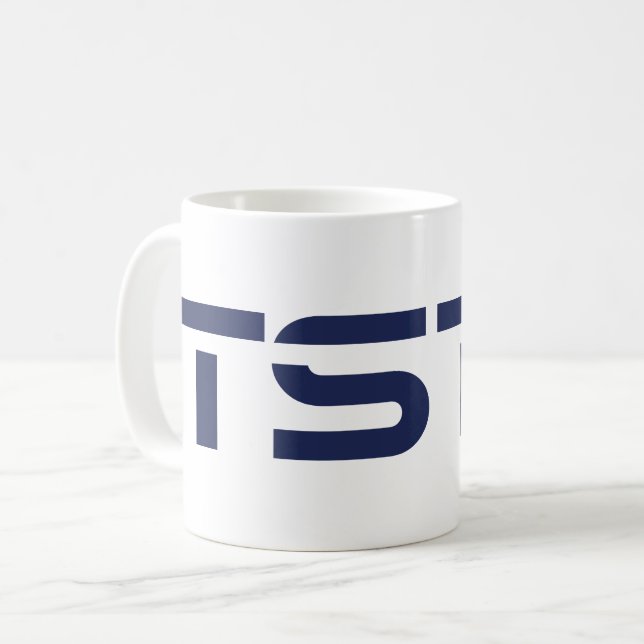 TSTC-Block-Logo Kaffeetasse (Vorderseite Links)