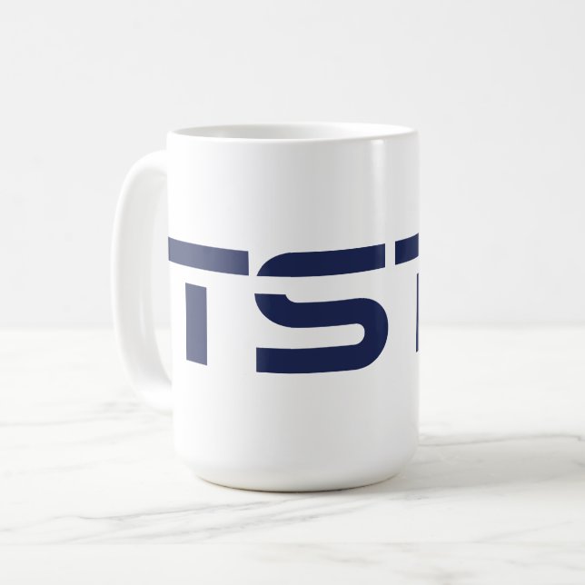 TSTC-Block-Logo Kaffeetasse (Vorderseite Links)
