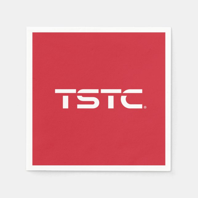 TSTC-Block-Logo Serviette (Vorderseite)