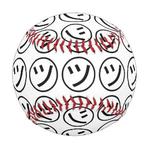 ㋡ Tsu Kana Katakana Lächeln Emoji / Emoticon Baseball