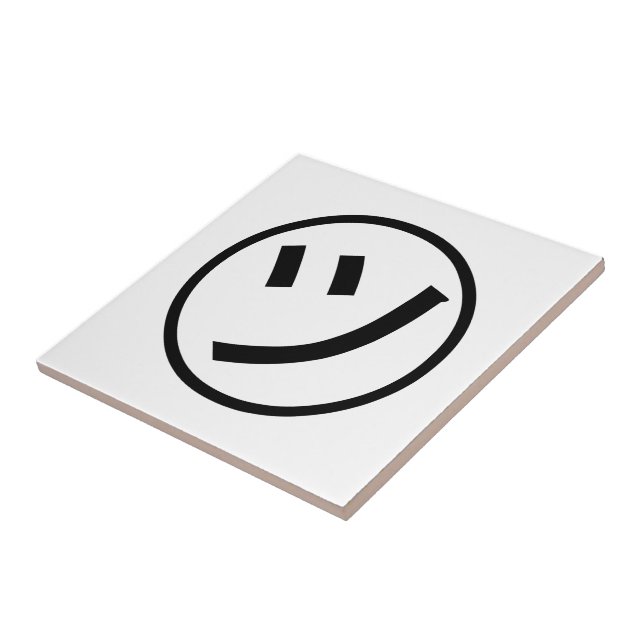 ㋡ Tsu Kana Katakana Lächeln Emoji / Emoticon Fliese (Seite)
