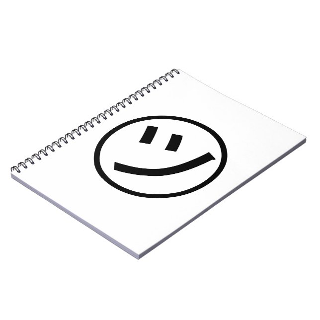 ㋡ Tsu Kana Katakana Lächeln Emoji / Emoticon Notizblock (Linke Seite)