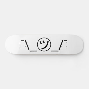 Tsu Kana Shrug Emoticon Ø\_ ㋡_/ Japanisch Kaomoji Skateboard