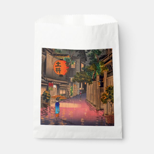 Tsuchiya Koitsu - Abend bei Ushigome Geschenktütchen (Vorderseite)