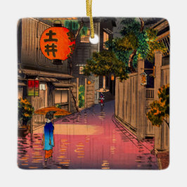 Tsuchiya Koitsu - Abend bei Ushigome Keramikornament