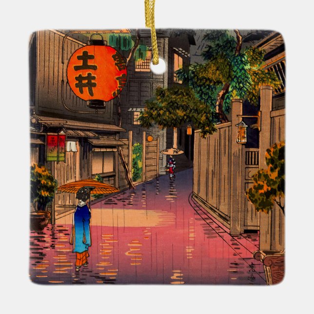 Tsuchiya Koitsu - Abend bei Ushigome Keramikornament (Vorderseite)