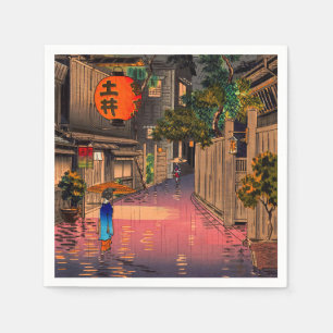 Tsuchiya Koitsu - Abend bei Ushigome Serviette