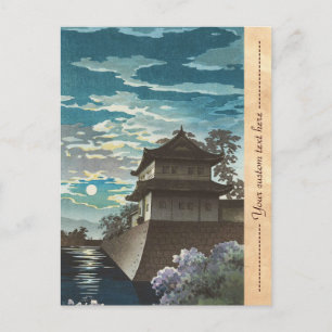 Tsuchiya Koitsu, Castle Kyōto Nijo Nachtlandschaft Postkarte