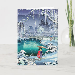 Tsuchiya Koitsu - Frühlings-Schnee in Maruyama Karte