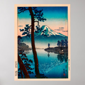 Tsuchiya Koitsu – Fuji von der Tago-Bucht Poster