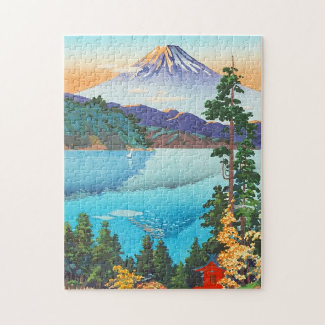 Tsuchiya Koitsu Lake Ashi in Hakone Hills Art (Vertikal)