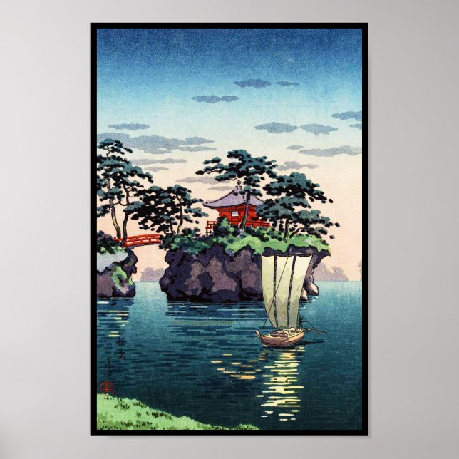 Tsuchiya Koitsu Matsushima shin hanga szenerie Poster (Vorne)