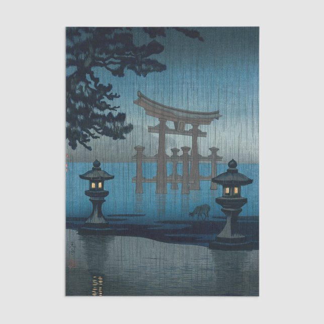 Tsuchiya Koitsu - Miyajima im Regen Seidenpapier (Von Creator hochgeladen)