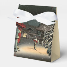 Tsuchiya Koitsu - Schnee bei Nezu Shrine
