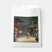 Tsuchiya Koitsu - Schnee bei Nezu Shrine