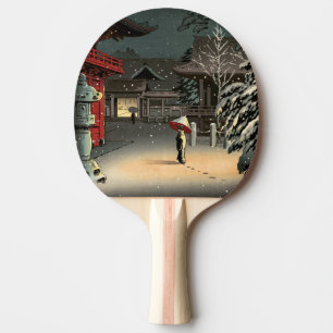 Tsuchiya Koitsu - Schnee bei Nezu Shrine Tischtennis Schläger