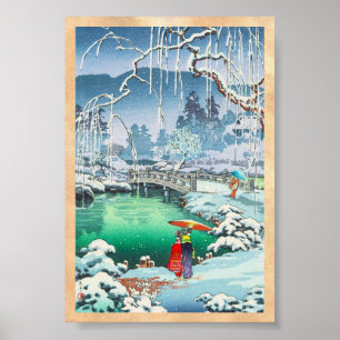 Tsuchiya Koitsu Skizzen der berühmten Plätze in Poster