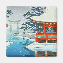 Tsuchiya Koitsu Snowy Miyajima Winterlandschaft Ku Magnet