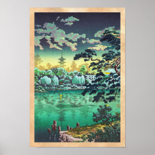 Tsuchiya Koitsu Ueno Shinobazu Pond art Poster