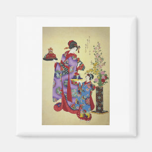 Tsukioka Yooshi - Die fünf saisonalen Feste Stic Magnet
