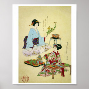 Tsukioka Yooshi - Die fünf saisonalen Feste Stic Poster