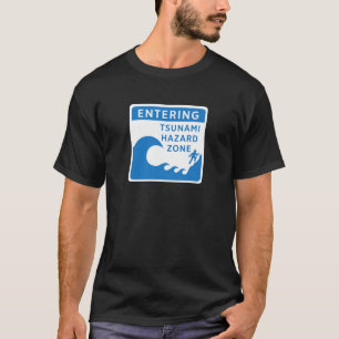 Tsunami-Gefahrenzone, Britisch-Columbia, Kanada T-Shirt