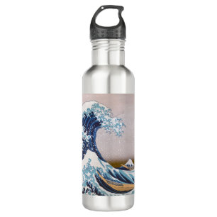 Tsunami Great Wave off Kanagawa Japan by Hokusai Edelstahlflasche