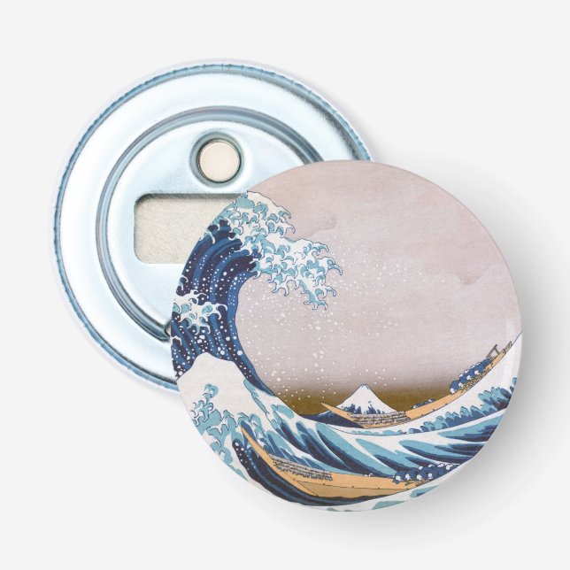Tsunami Great Wave off Kanagawa Japan by Hokusai Flaschenöffner (Vorderseite)