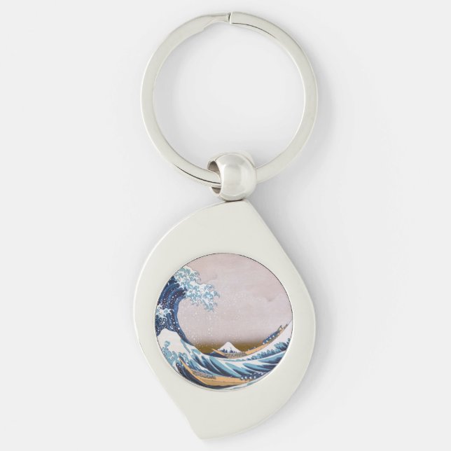 Tsunami Great Wave off Kanagawa Japan by Hokusai Schlüsselanhänger (Vorderseite)