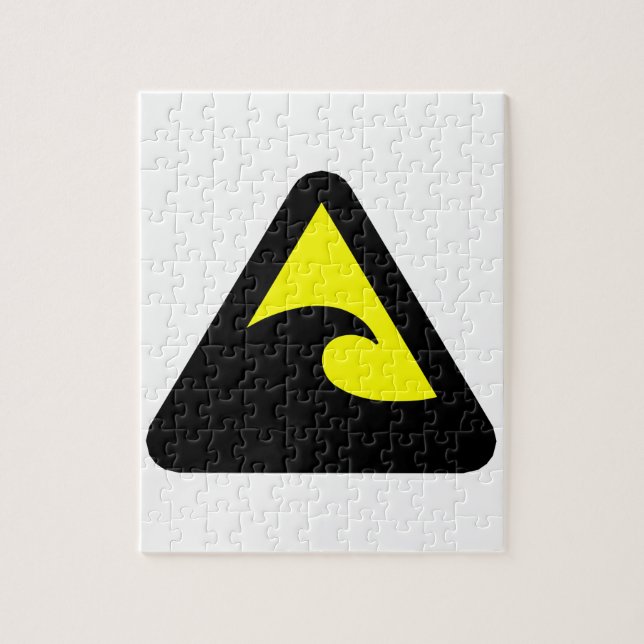 Tsunami Hazard Sign (Vertikal)