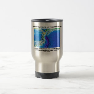 Tsunami Puerto Rico Trench (Plate Tectonics Earth) Reisebecher