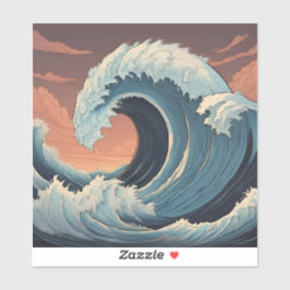 Tsunami-Sticker Aufkleber