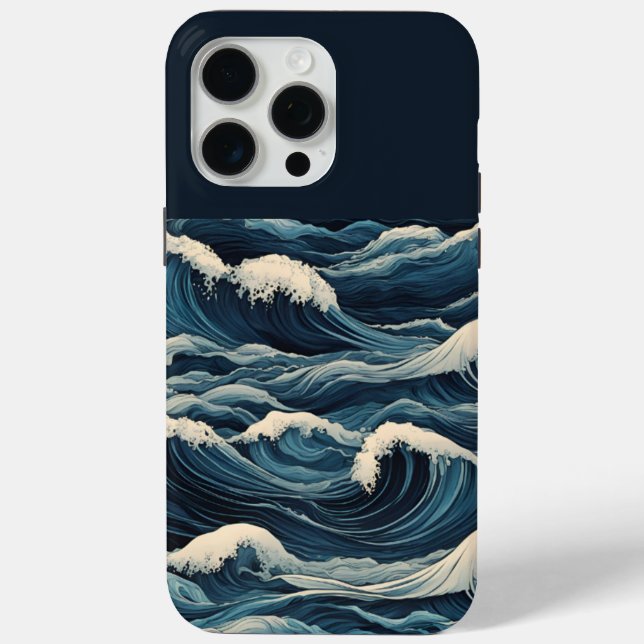 Tsunami Waves Case-Mate iPhone Hülle (Rückseite)