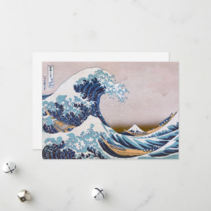 Tsunami-Welle vor Kanagawa Japan von Hokusai Feiertagskarte