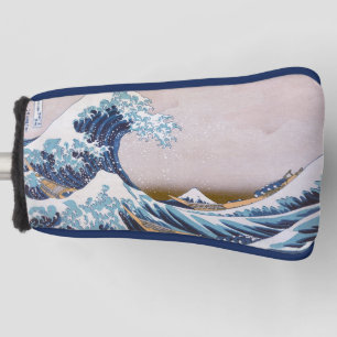 Tsunami-Welle vor Kanagawa Japan von Hokusai Golf Headcover