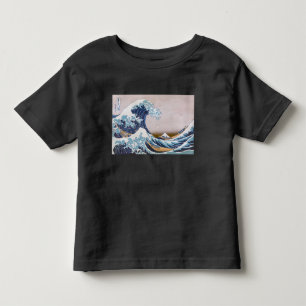 Tsunami-Welle vor Kanagawa Japan von Hokusai Kleinkind T-shirt