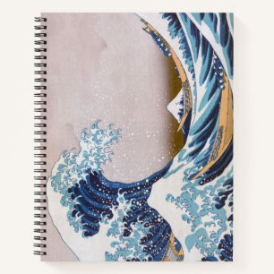 Tsunami-Welle vor Kanagawa Japan von Hokusai Notizbuch