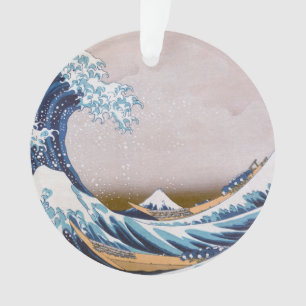 Tsunami-Welle vor Kanagawa Japan von Hokusai Ornament