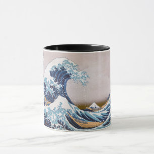 Tsunami-Welle vor Kanagawa Japan von Hokusai Tasse